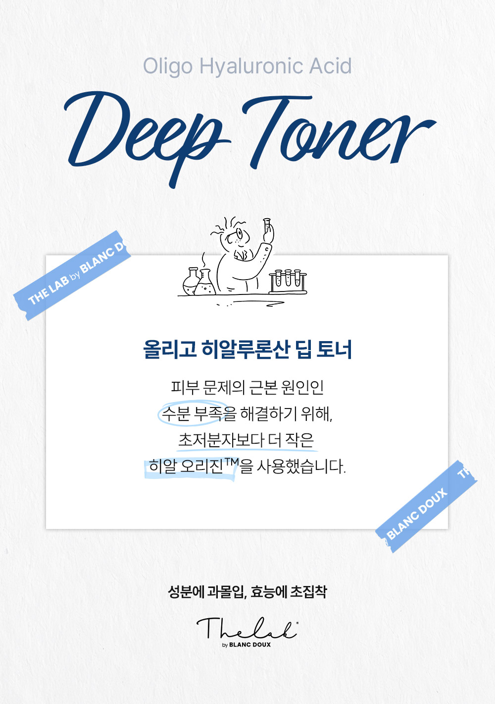 THE LAB by Blanc Doux Low Molecular Hyaluronic Acid Deep Toner Set (200ml + 50ml) detail 2