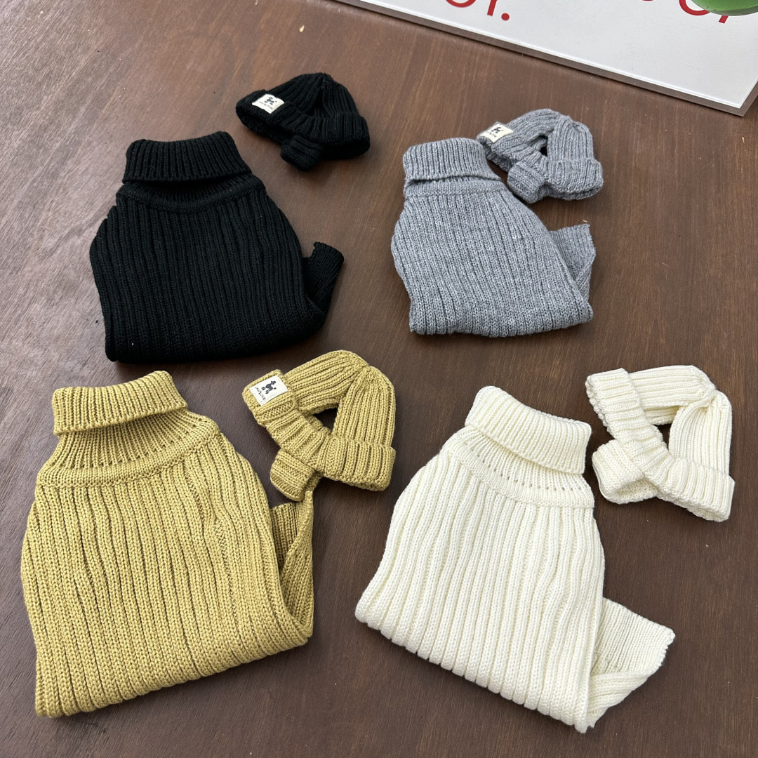CANICHE Ribbed Knit Beanie (Matching Knit Sold Separately) detail 3