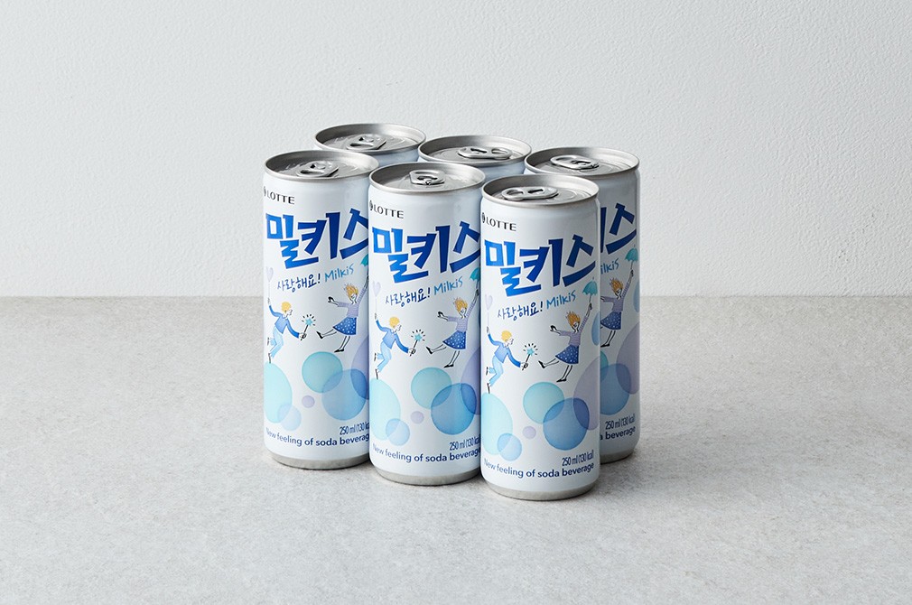 Lotte Chilsung Milkis 250mL x 6 detail 1