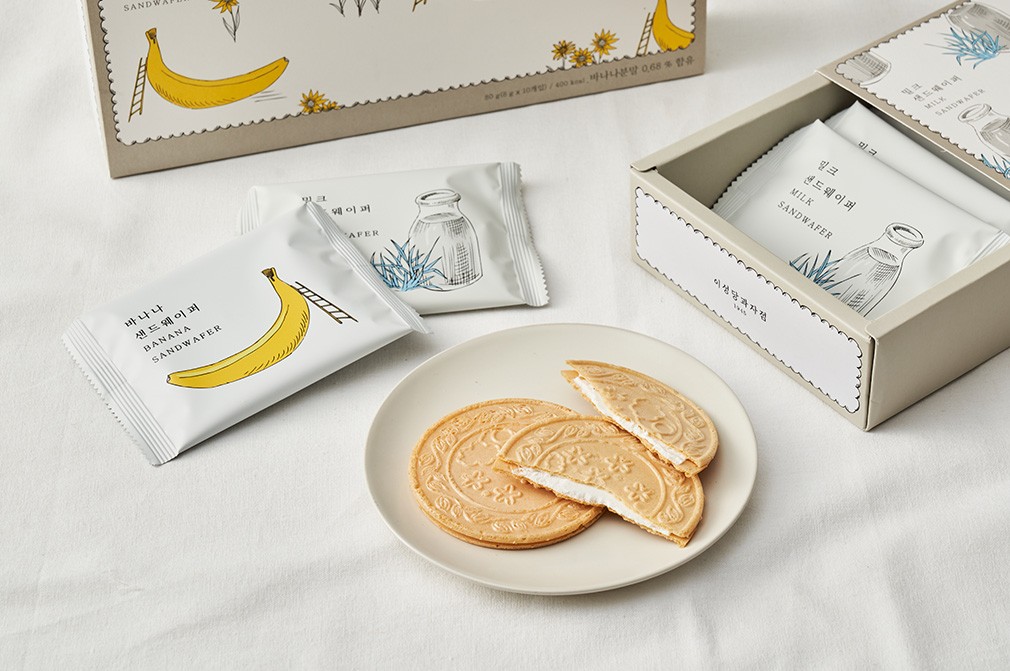 Leesungdang (Gunsan) Sand Wafer, 2 Flavors (8g x 10) detail 1